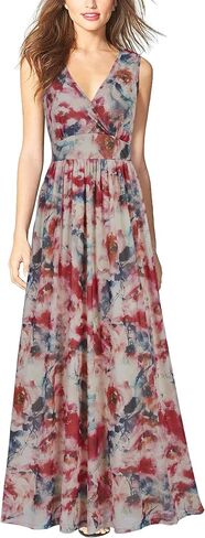 Woosea Womenless Deepe Deep v Neck Sexy شبكة فضفاضة Maxi فستان طويل الطويل in Kuwait