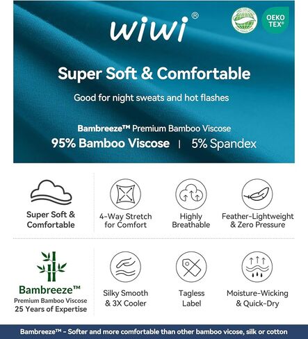 WiWi Women's 2 Piece Bamboo from Viscose Pajama Set Long Sleeve Top Jogger Pants Loungewear Pjs Sets S-XXL in Saudi Arabia