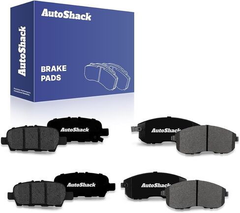 AutoShack Front and Rear Ceramic Brake Pads Set 8pcs Replacement for 2007-2009 Nissan Altima 2007-2012 Sentra 2.5L 3.5L V6 FWD SCD1288-815 in Saudi Arabia