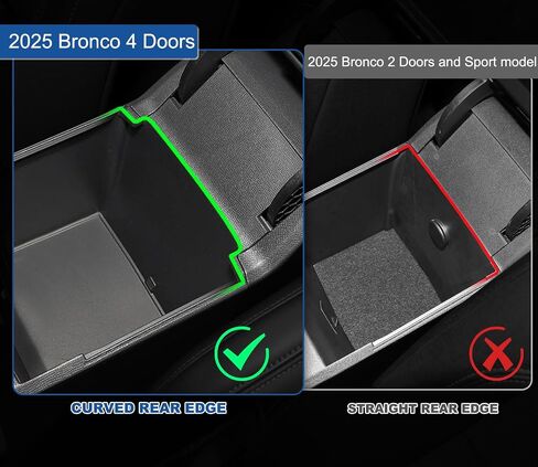 2025 Upgrade 4 PCS Door Handle Storage Box Compatible with Ford Bronco 2021-2025 (Not for Sport/2 Door) No-Slip Storage Box for Ford Bronco accessories 2021-2025 Pockets Storage to Store Minor Things in Saudi Arabia
