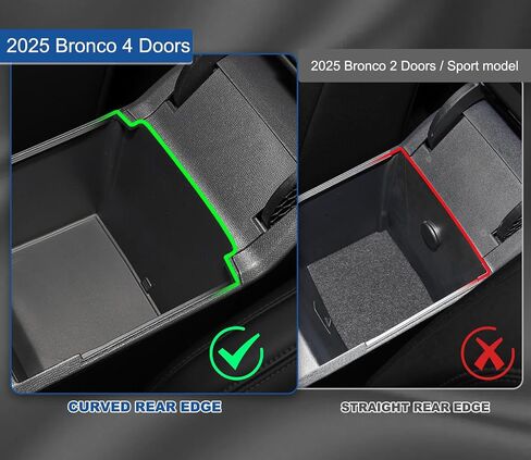 2025 Upgrade 4 PCS Door Handle Storage Box Compatible with Ford Bronco 2021-2025 (Not for Sport/2 Door) No-Slip Storage Box for Ford Bronco accessories 2021-2025 Pockets Storage to Store Minor Things in Saudi Arabia
