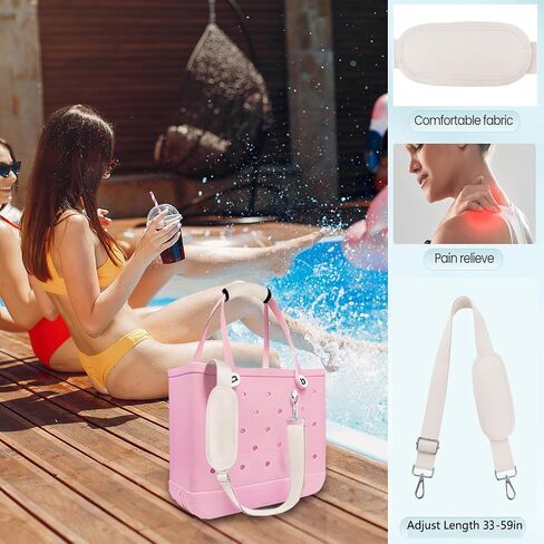 غلاف حزام لحقيبة BOGG مع موصل معدني ، استبدال الكتف Crossbody قابل للتعديل لحمل المطاط الشاطئ in Kuwait