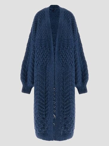 GUESS Women's Eco Long Sleeve Mix Stitch Valeria Cardigan in Saudi Arabia