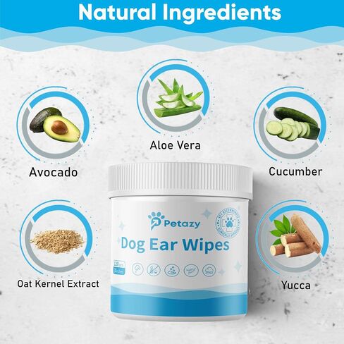 Wrinkle Wipes for Dogs | 3x Larger Dog Face Wipes for French Bulldog and Pug - Cleanse Skin Folds, Tear Stains, Tail Pockets | Anti-Itch, Soothing, & Hypoallergenic with Coconut Oil | 50 Count in Saudi Arabia