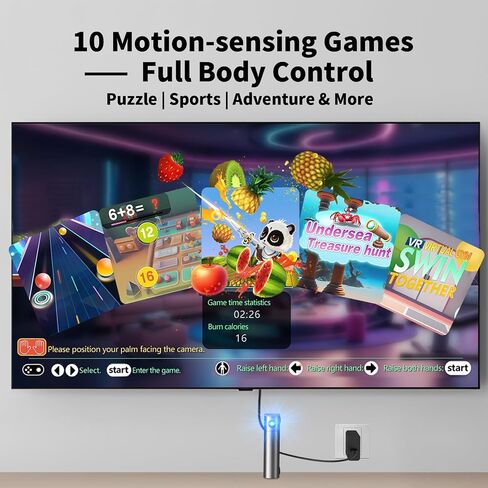 AR Motion Gaming Console for Kids & Families - Plug & Play Video Game System for Indoor Physical Play & Interactive Family Fun. Great for Gifts, Game Nights, Parties, Playtime and Playdates in Saudi Arabia