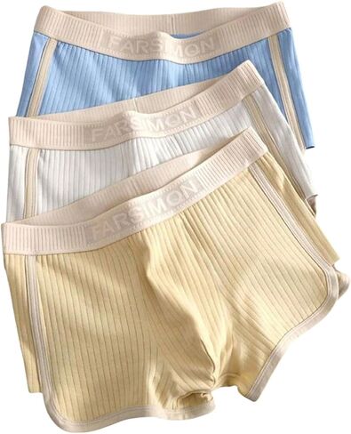 SOLY HUX Men's Boxer Briefs 3 Packs Trunks Mid Rise Underwear Stretchy Knitted Panties in Saudi Arabia
