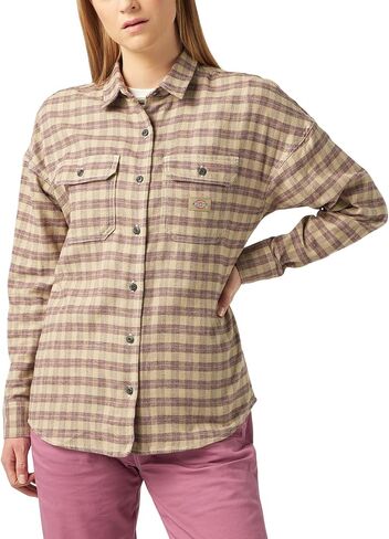 Dickies Women's Long Sleeve Flannel Shirt in Saudi Arabia