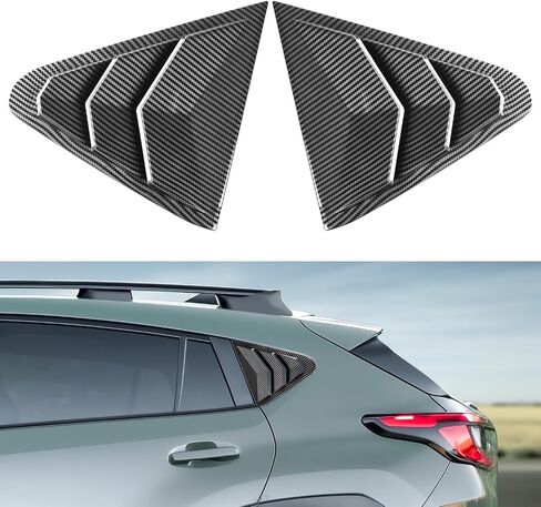 Rear Side Quarter Window Louvers Trim Panel Cover Compatible with for 2024 2025 Subaru Crosstrek Impreza Accesories Sport Style Side Shutter Trim Cover Air Vent Scoop Shade Covers Blinds in Kuwait