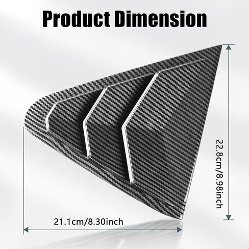 Rear Side Quarter Window Louvers Trim Panel Cover Compatible with for 2024 2025 Subaru Crosstrek Impreza Accesories Sport Style Side Shutter Trim Cover Air Vent Scoop Shade Covers Blinds in Kuwait