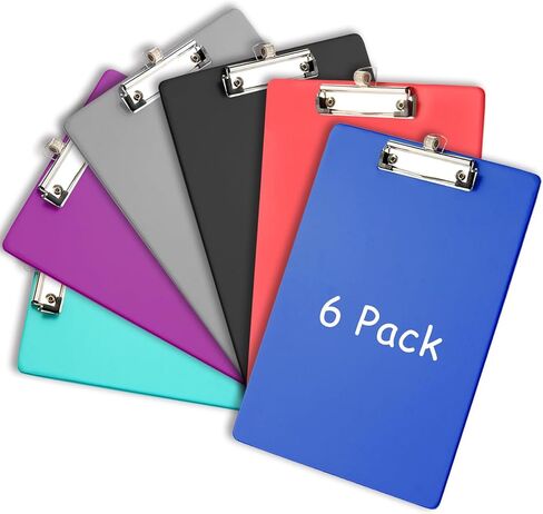 6pcs/مجموعة A4 الحافظة مع حامل القلم ، يحمل ما يصل إلى 100 ورقة من ورقة 8.5x11 ， الحافظة البلاستيكية للممرضة ، الأطفال ، المعلم in Kuwait