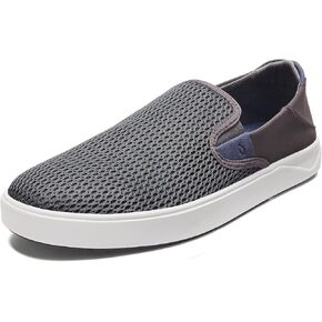 OLUKAI Lae'ahi Men's Slip On Shoes, Versatile & Casual Everyday Sneaker, Lightweight & Breathable Mesh, All-Day Wear & Comfort, Kona/Kona, 13 in Kuwait
