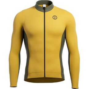 INBIKE الرجال الدراجات جيرسي الشتاء الحراري يندبروف دراجة جيرسي طويلة الأكمام الصوف ركوب الدراجات سترة مع 3 جيوب خلفية in Kuwait