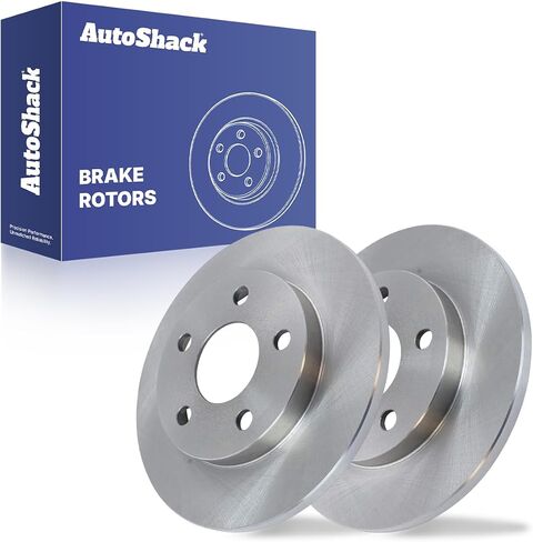 AutoShack Pair of 2 Rear NightGuard Coated Drilled Slotted Black Brake Rotors Driver and Passenger Side Replacement for Chevrolet Impala Limited Buick LaCrosse Allure Pontiac Grand Prix PR65087DSBPR in Saudi Arabia
