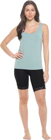 Undersummers Slip Short, Thigh Anti Chafing Shorts Women, Shortlette Cotton Slip Shorts for Women Under Dress, 9" Length in Saudi Arabia