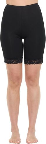 Undersummers Slip Short, Thigh Anti Chafing Shorts Women, Shortlette Cotton Slip Shorts for Women Under Dress, 9" Length in Saudi Arabia
