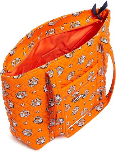 Vera Bradley Premium Cotton Small Vera Bag و Aqua و Orange Bandana Paisley in Saudi Arabia
