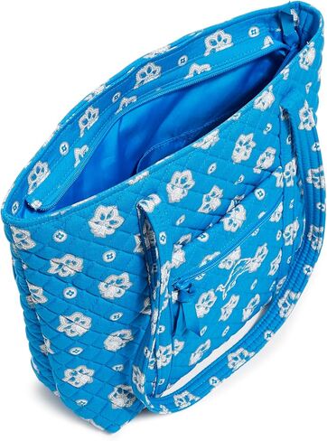 Vera Bradley Premium Cotton Small Vera Bag و Aqua و Orange Bandana Paisley in Saudi Arabia
