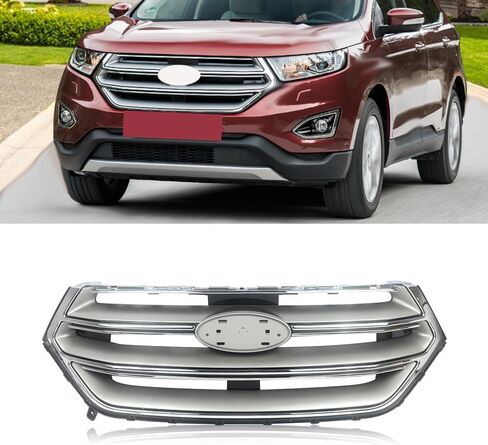 MIC Front Bumper Lower Grille Honeycomb Grill Compatible with Edge Sport 2015-2018,Black in Saudi Arabia