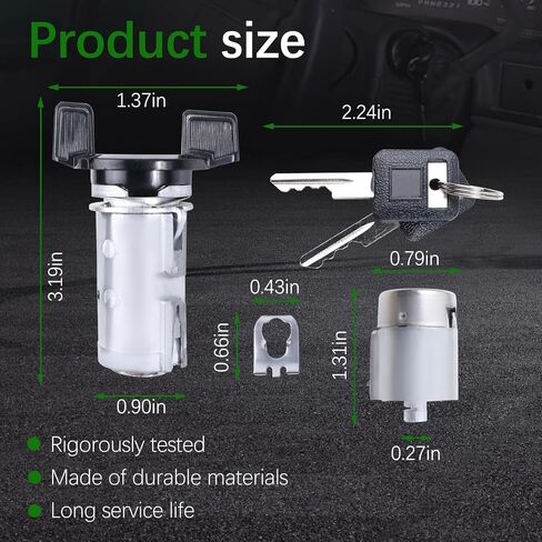 Ignition Switch Lock Cylinder & Door Lock Cylinder Set with Keys Fit for Chevy GMC C1500/C2500/C3500/K1500/K2500/K3500 Full Size Pickup 1988-1994 Replace LC1430 LC1428 924-791 12300443 D1414B 701400 in Saudi Arabia