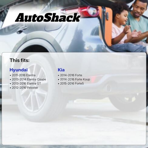 Autoshack Front Brake Kit Replacement for Kia Forte Koup Forte5 Hyundai Veloster Elantra GT Elantra Coupe 2011-2016 Elantra Disc Brake Rotors with Ceramic Brake Pad 11.0" (280.0 mm) SCD1543-R41586PR in Saudi Arabia