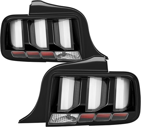أضواء الذيل LED LED Assembly متوافقة مع Ford Mustang 2005 2006 2007 2008 2009 Light Light Brade Lamp ، Lens Smoked in Kuwait