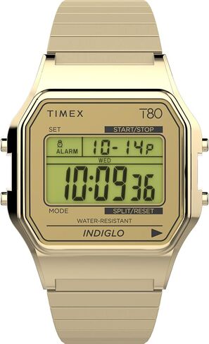 Timex للجنسين T80 36mm Watch - سوار أبيض الاتصال الرقمي العلبة البيضاء in Kuwait