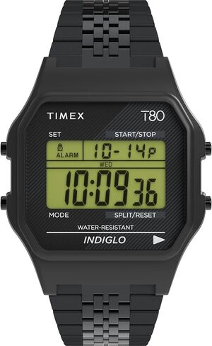 Timex للجنسين T80 36mm Watch - سوار أبيض الاتصال الرقمي العلبة البيضاء in Kuwait