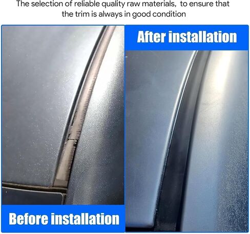 1Pair Roof Molding Drip Weatherstrip Car Side Trim Seal Strip Compatible with Toyota Tundra 4 Full Doors Crew Cab 2007-2020 Replace 75552-0C060 75551-0C060 755520C060 755510C060(Not Fit Double Cab) in Saudi Arabia