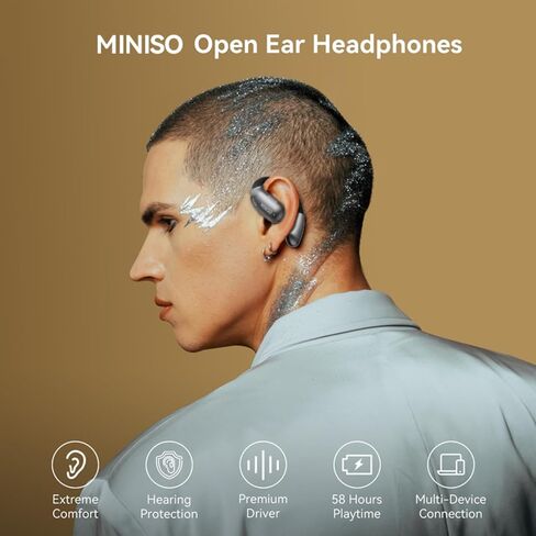 MINISO X28 AI Translation Earbuds Real-Time, 3-in-1 Translator Earbuds for 135 Languages, Two-Way Translation Headphones with APP for iOS & Android, Translation Device Earphones for Travel Business in Saudi Arabia