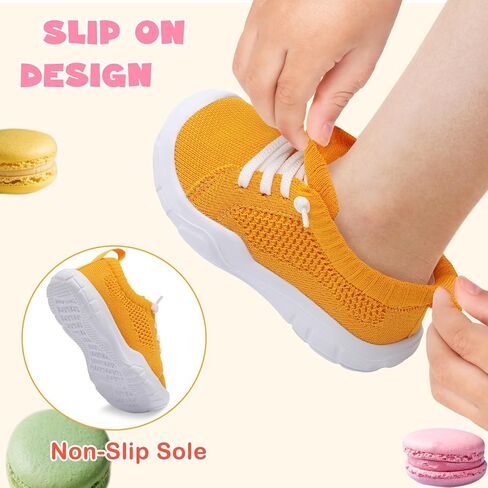 Leisfit Toddler Shoes Girls Boy Wide Barefoot Shoes Kids Breatable Sneakers تنزلق على أحذية أحذية تنس خفيفة الوزن in Kuwait