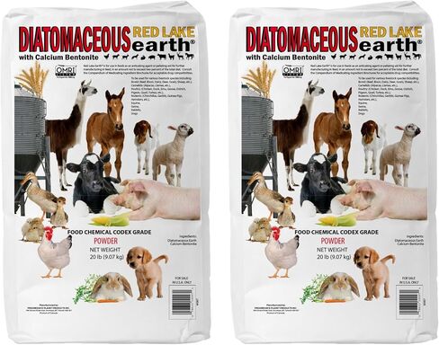 Red Lake Earth Animal Feed Additive, 6lb Jug - Natural Diatomaceous Earth with Calcium Bentonite for Poultry & Livestock - Prevents Caking & Improves Feed Flow in Saudi Arabia