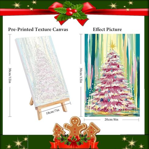 4 حزمة الطلاء من أرقام أرقام للبالغين - الحامل الخشبي ، الطلاء الوطني للحديقة بالأرقام مع الإطار ، اللوحة البالغة المناظر الطبيعية بواسطة مجموعات الأرقام على قماش ، سهلة لوحة الهدية للوحدة الزيتية 8x12inch in Kuwait