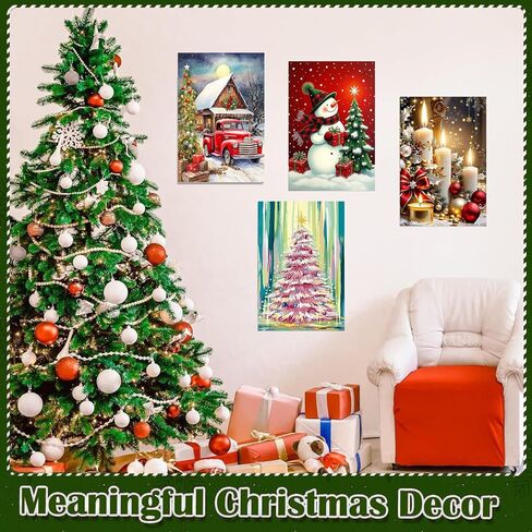 4 حزمة الطلاء من أرقام أرقام للبالغين - الحامل الخشبي ، الطلاء الوطني للحديقة بالأرقام مع الإطار ، اللوحة البالغة المناظر الطبيعية بواسطة مجموعات الأرقام على قماش ، سهلة لوحة الهدية للوحدة الزيتية 8x12inch in Kuwait