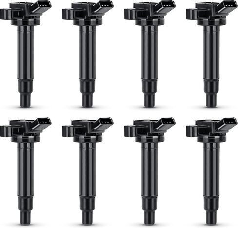 Ignition Coil Packs,8 Packs UF563 Fit for 2003 2004 2005 2006 Porsche Cayenne Turbo S 4.5,Replacement for 48698, C-793, U5201 94860210401, 94860210403, 94860210405, 94860210407, 94860210408 in Saudi Arabia
