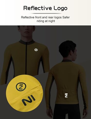 INBIKE Men's Cycling Jersey Winter Thermal Windproof Bike Jersey Long Sleeve Fleece Cycling Jacket with 3 Rear Pockets in Saudi Arabia