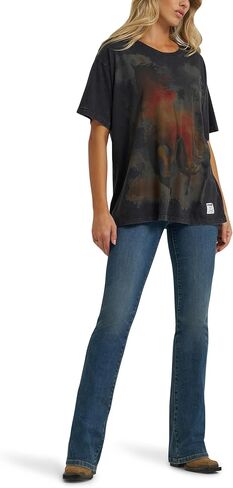 Wrangler Women's X Lainey Wilson Boot Huggers ، Blue Wash in Kuwait