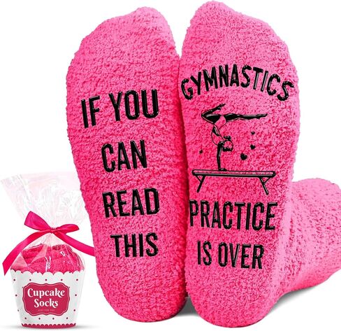 Gymnastics Gifts - Perfect Socks for Girls, Ideal For 7, 8, 9 Year Old Girl Gifts, Unique Stocking Stuffers for Teen Girls, Christmas Presents, Gymnastics Coach gifts, Warm and Soft Gymnastics Stuff in Saudi Arabia