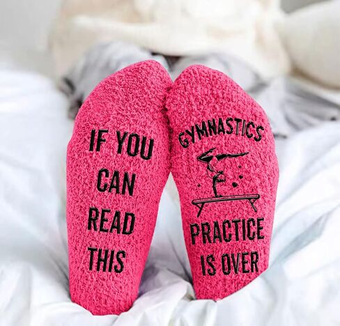 Gymnastics Gifts - Perfect Socks for Girls, Ideal For 7, 8, 9 Year Old Girl Gifts, Unique Stocking Stuffers for Teen Girls, Christmas Presents, Gymnastics Coach gifts, Warm and Soft Gymnastics Stuff in Saudi Arabia