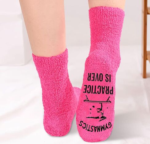 Gymnastics Gifts - Perfect Socks for Girls, Ideal For 7, 8, 9 Year Old Girl Gifts, Unique Stocking Stuffers for Teen Girls, Christmas Presents, Gymnastics Coach gifts, Warm and Soft Gymnastics Stuff in Saudi Arabia