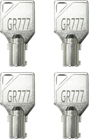 2 عبوة GR777 توافق مفتاح مفتاح Keypower الأنبوبي مع لوحة الخدمة للسرعة كوين Door/لوحة خدمة/غسالة عملة ، لسرعة Queen Maytag ESD Lock in Kuwait