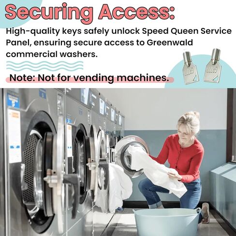 2 عبوة GR777 توافق مفتاح مفتاح Keypower الأنبوبي مع لوحة الخدمة للسرعة كوين Door/لوحة خدمة/غسالة عملة ، لسرعة Queen Maytag ESD Lock in Kuwait