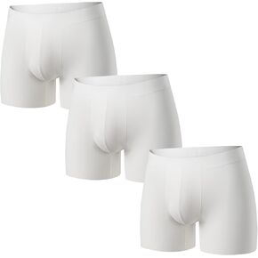Men's Boxer Briefs Underwear, Silky Cool Trunks with ComfortFlex Waistband Seamless Soft Boxers, Moisture Wicking in Saudi Arabia