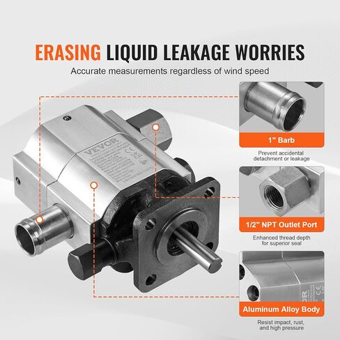مضخة فائض السجل الهيدروليكي VEVOR - 11GPM ، 2 مرحلة 3000PSI ، 1 '' مدخل 1/2 '' NPT ، 3600 دورة في الدقيقة مضخة هيدروليكية من الألومنيوم لتركيب محرك صغير ، Snowplow in Saudi Arabia