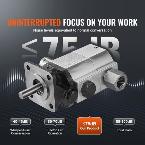 مضخة فائض السجل الهيدروليكي VEVOR - 11GPM ، 2 مرحلة 3000PSI ، 1 '' مدخل 1/2 '' NPT ، 3600 دورة في الدقيقة مضخة هيدروليكية من الألومنيوم لتركيب محرك صغير ، Snowplow in Saudi Arabia