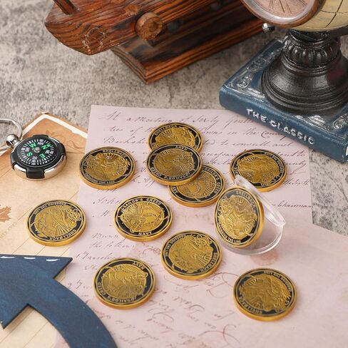 12 PCS Sailing Inspiration Inspiration Coin Coin's Creed Challenge Coin Nautical Pocket Prosistence Courage Adventure Adventure Adventure Adventur in Saudi Arabia