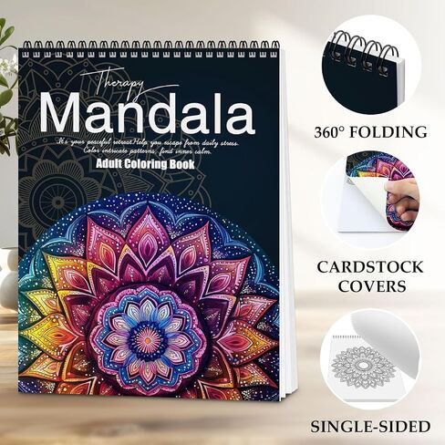 Connect The Dots Coloring Book for Adults Relaxation, 30 Patterns Dot to Dot Books for Women Stress Relief, Spiral Bound Coloring Books, Relaxing Gift for Women, Single-Sided Print World of Dots in Saudi Arabia