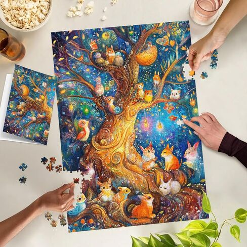 1000 Piece Puzzle for Adults, Flower House Jigsaw Puzzle, Family Puzzles Game, Interlock Perfectly No Dust, Home Decoration Puzzle, Gift for Valentine Friends Parents Kids in Kuwait