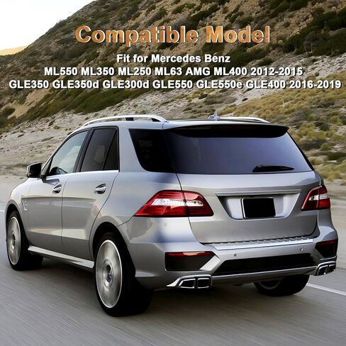عاكس المصد الخلفي عاكس جانب الركاب باللون الأحمر متوافق مع مرسيدس بنز ML550 ML350 ML250 ML63 AMG ML400 2012-2015 GLE350 GLE350d GLE300d GLE550 GLE550e GLE400 2016-2019 1668200174 يمين in Kuwait