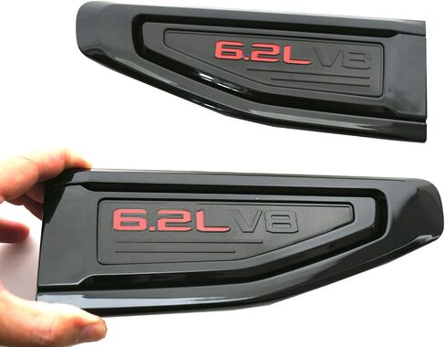 Pair Custom Vent Emblem Kit USA Flag 3D Badge Compatible with 2021-2024 GMC Yukon Yukon XL 3.0 Emblem Kit 544979545 New (Black) in Kuwait