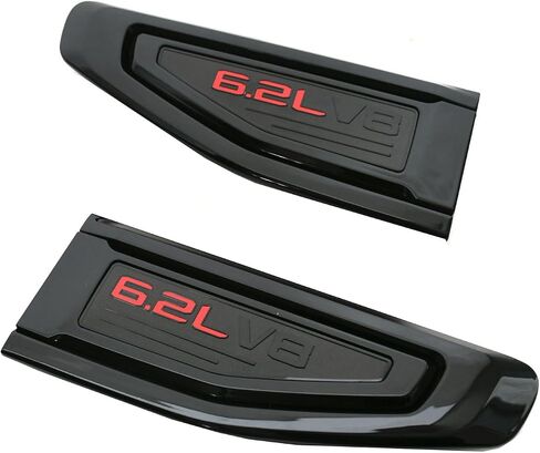 Pair Custom Vent Emblem Kit USA Flag 3D Badge Compatible with 2021-2024 GMC Yukon Yukon XL 3.0 Emblem Kit 544979545 New (Black) in Kuwait